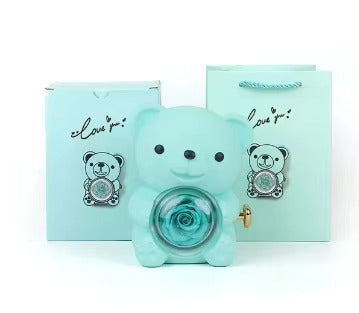 Forever Rose Bear Box